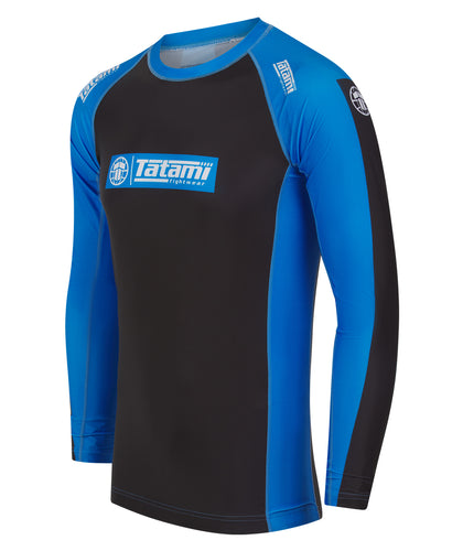 IBJJF Ranked Long Sleeve Rash Guard - Blue
