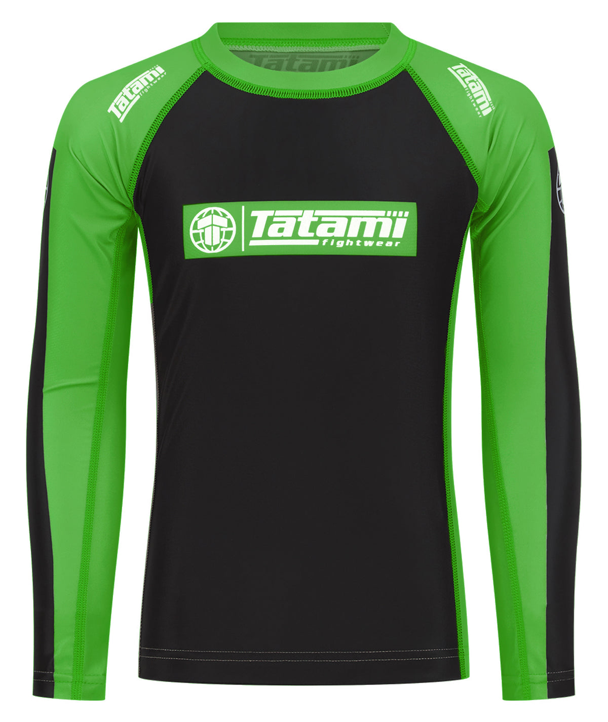 IBJJF Ranked Long Sleeve Rash Guard - Green