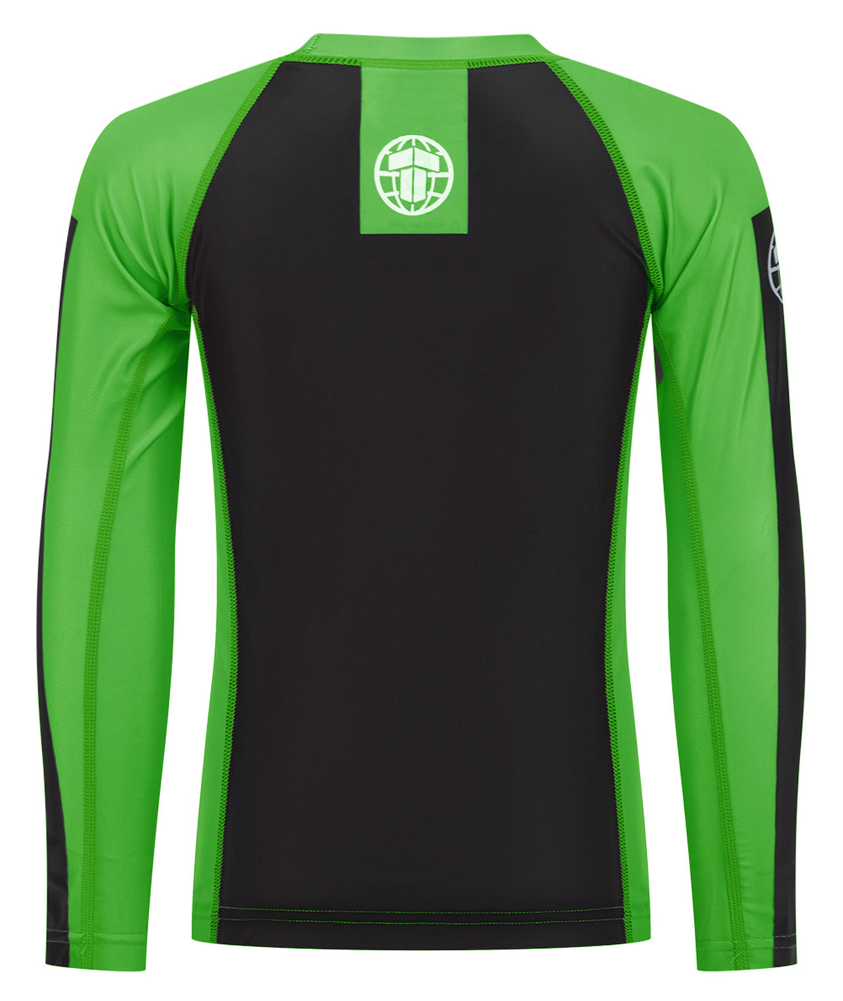 IBJJF Ranked Long Sleeve Rash Guard - Green