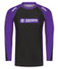 IBJJF Ranked Long Sleeve Rash Guard - Purple