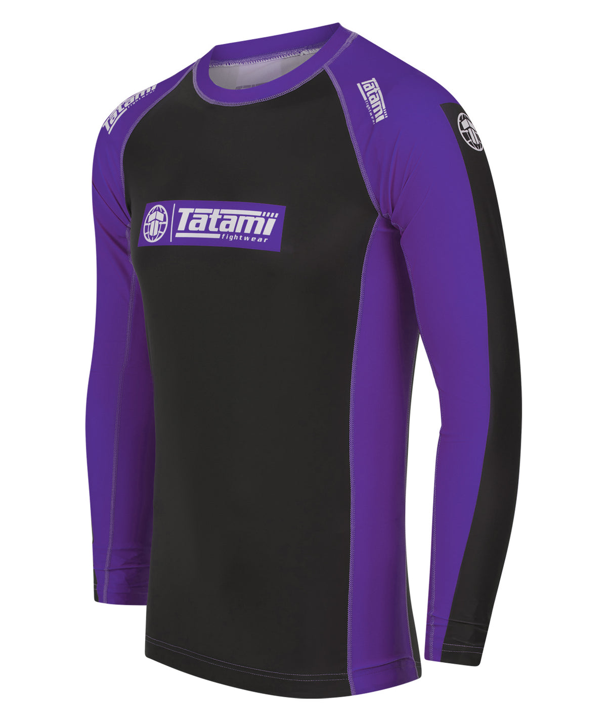 IBJJF Ranked Long Sleeve Rash Guard - Purple