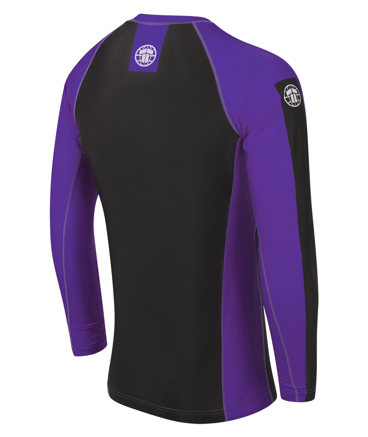 IBJJF Ranked Long Sleeve Rash Guard - Purple