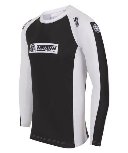 IBJJF Ranked Long Sleeve Rash Guard - White