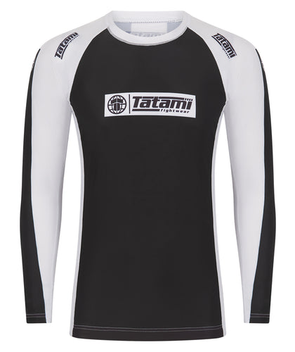 IBJJF Ranked Long Sleeve Rash Guard - White