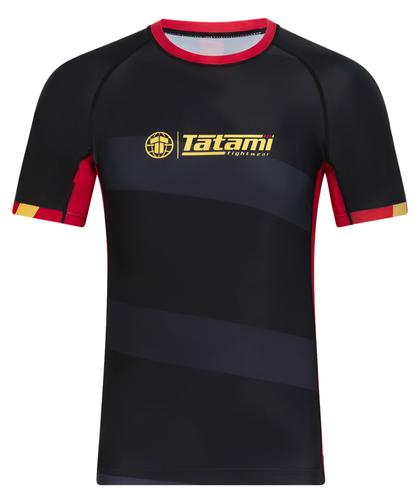 Tatami Nomad Rash Guard - Black & Red