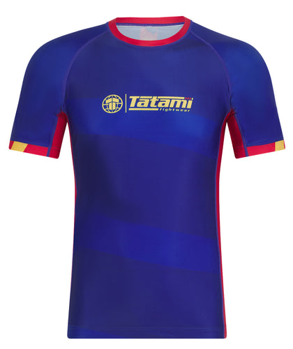 Tatami Nomad Rash Guard - Navy & Red