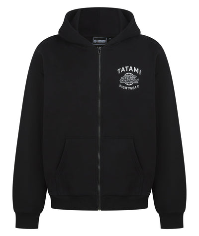 Tatami X ADCC Oversized Zip Hoodie - Black