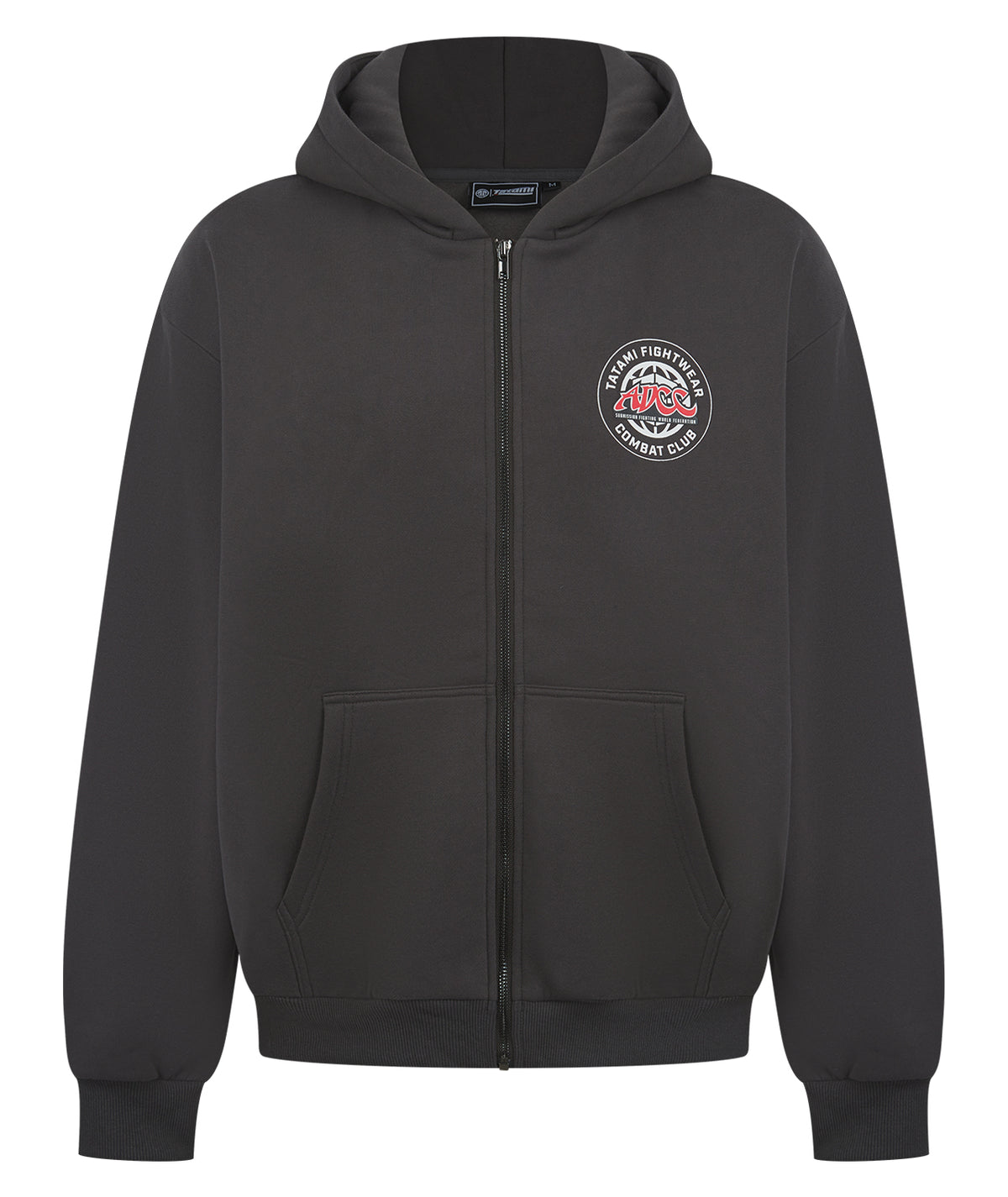Tatami X ADCC Combat Club Oversized Zip Hoodie - Grey