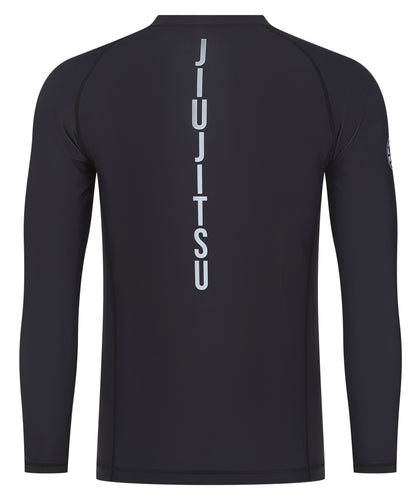 Mens Helena Ranked Long Sleeve Rash Guard - Black
