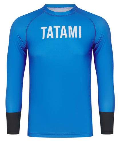 Mens Helena Ranked Long Sleeve Rash Guard - Blue