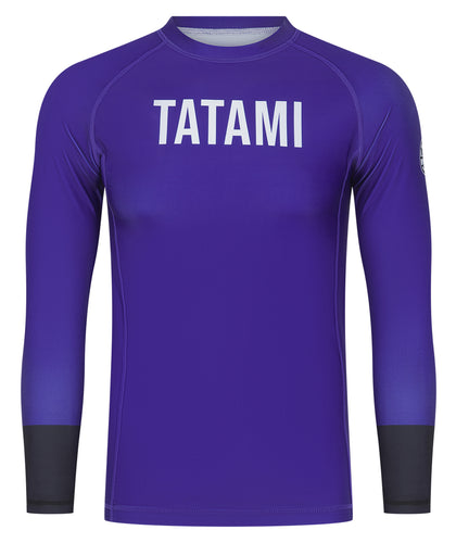 Mens Helena Ranked Long Sleeve Rash Guard - Purple