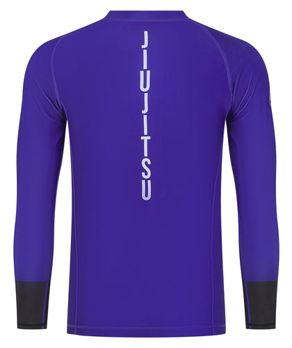 Mens Helena Ranked Long Sleeve Rash Guard - Purple