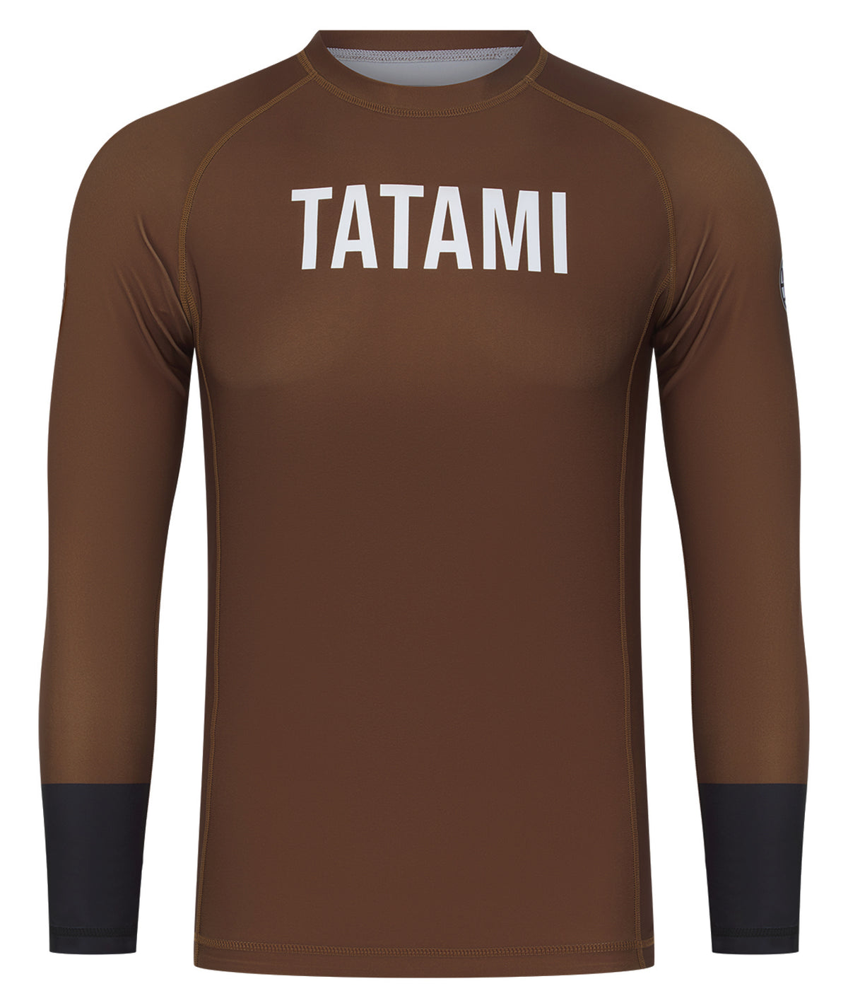 Mens Helena Ranked Long Sleeve Rash Guard - Brown