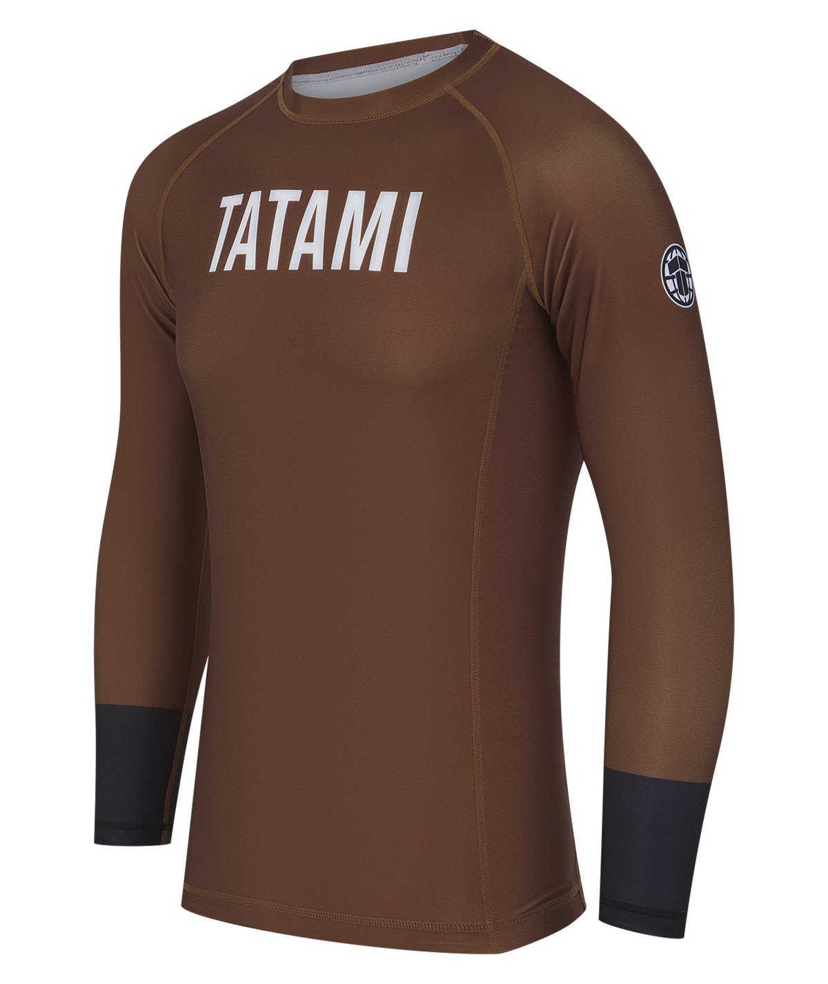 Mens Helena Ranked Long Sleeve Rash Guard - Brown