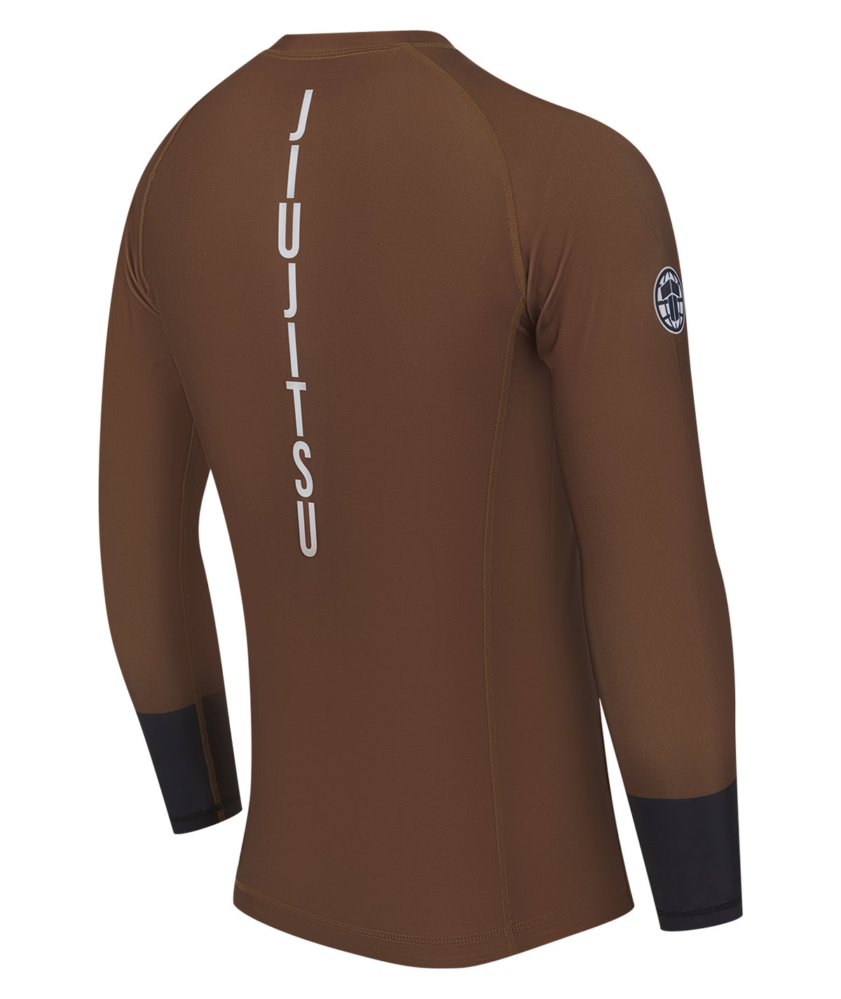 Mens Helena Ranked Long Sleeve Rash Guard - Brown