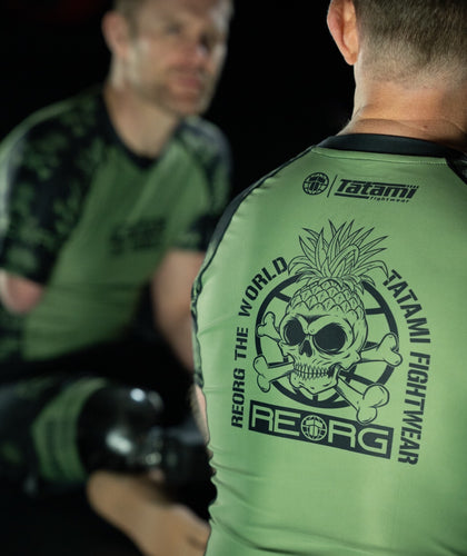Reorg The World Rash Guard - Khaki