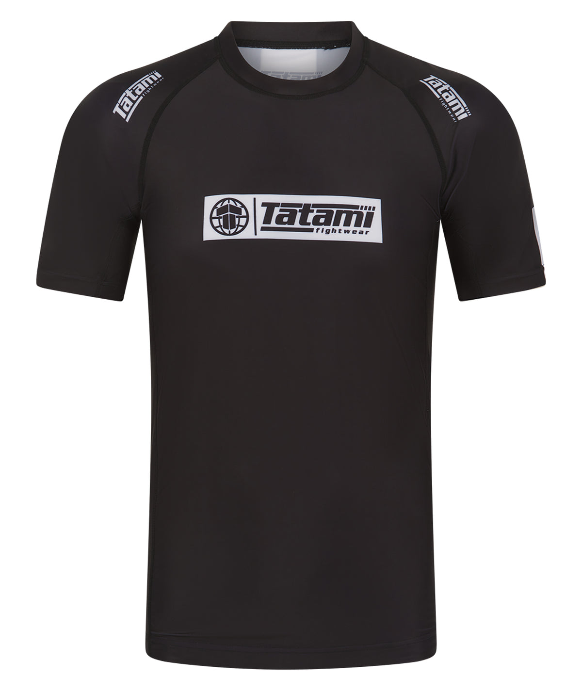 IBJJF Ranked Short Sleeve Rash Guard - Black