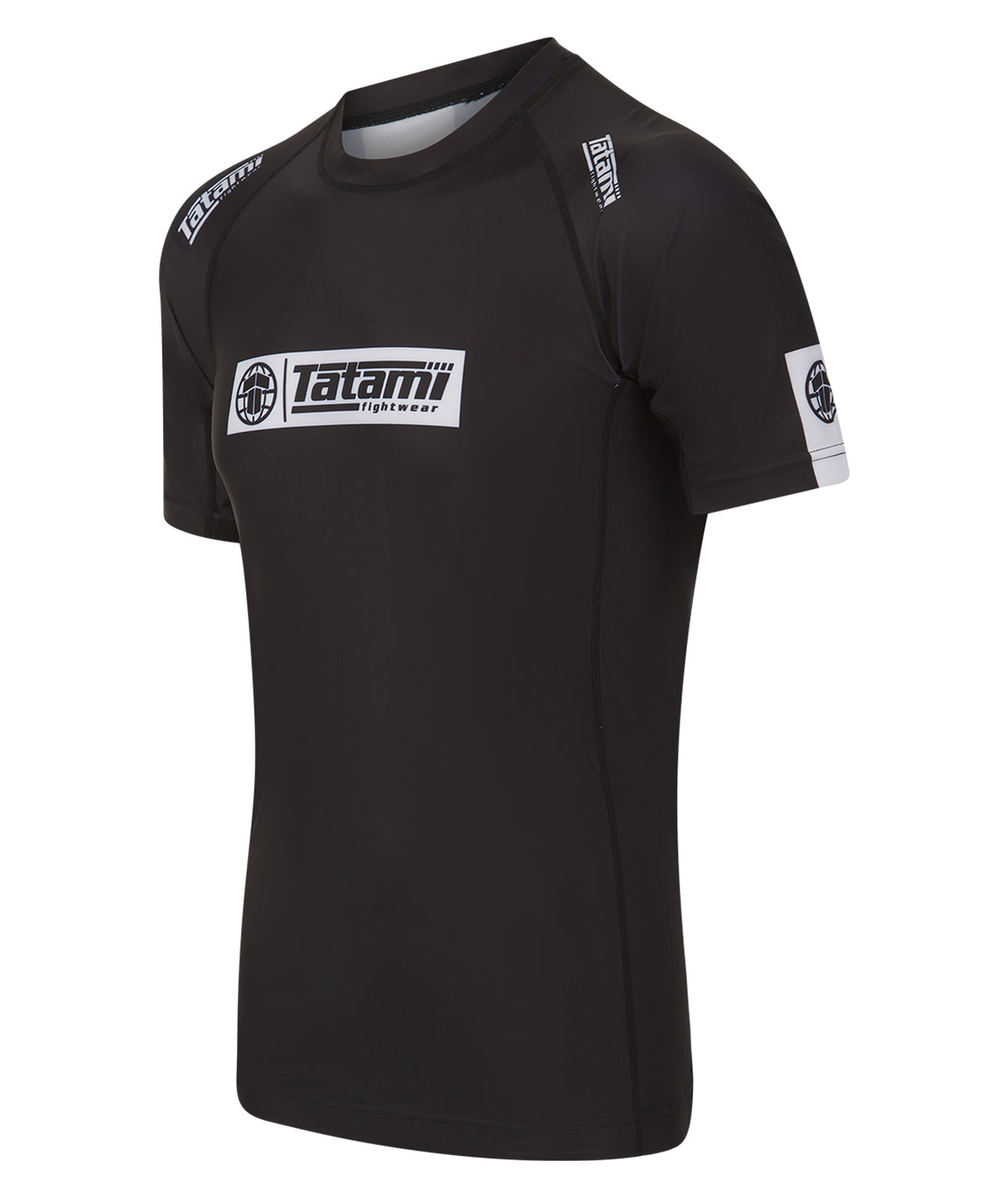 IBJJF Ranked Short Sleeve Rash Guard - Black