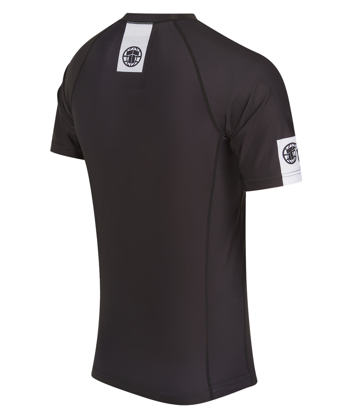 IBJJF Ranked Short Sleeve Rash Guard - Black