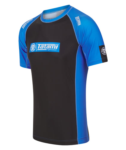 IBJJF Ranked Short Sleeve Rash Guard - Blue