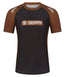 IBJJF Ranked Short Sleeve Rash Guard - Brown