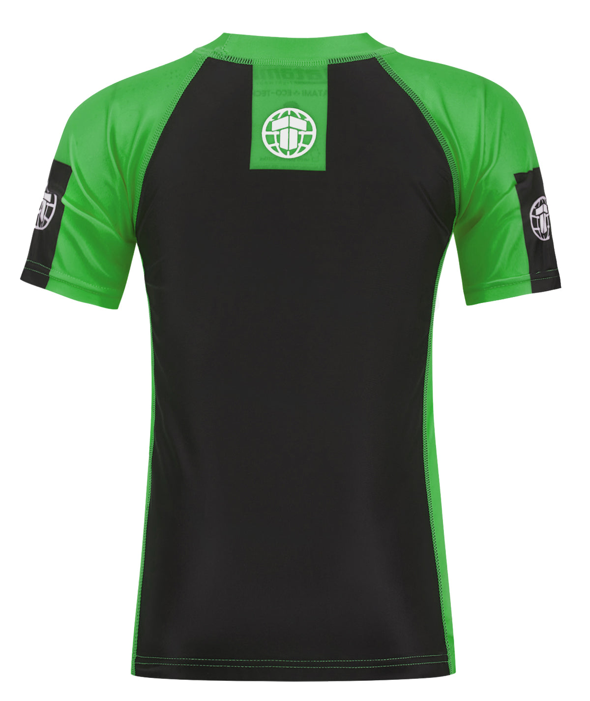 IBJJF Ranked Short Sleeve Rash Guard - Green
