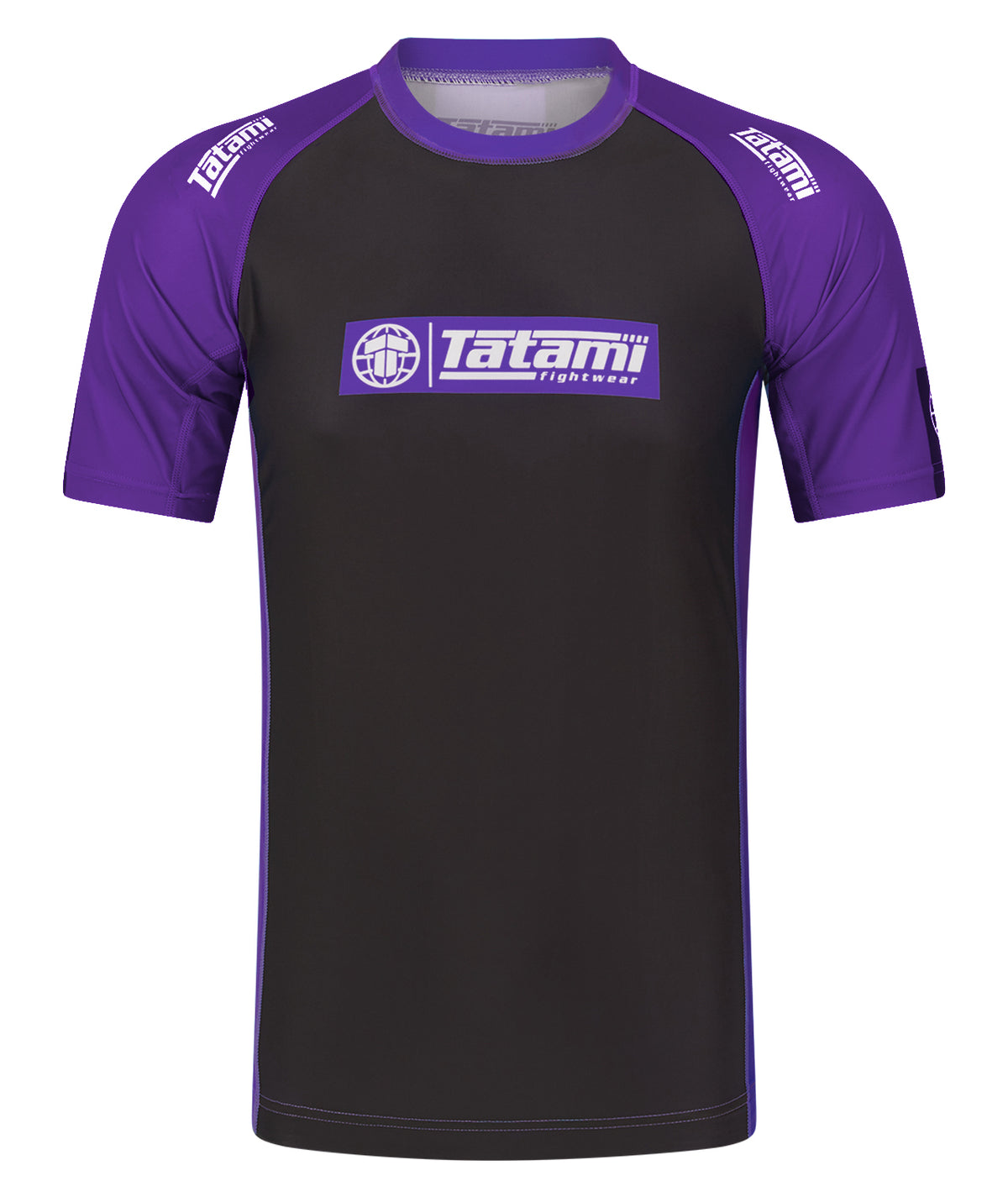 IBJJF Ranked Short Sleeve Rash Guard - Purple