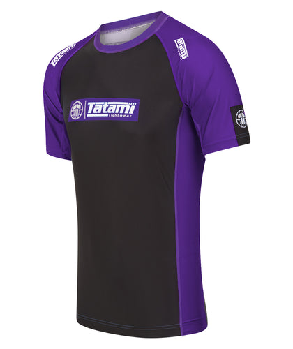 IBJJF Ranked Short Sleeve Rash Guard - Purple