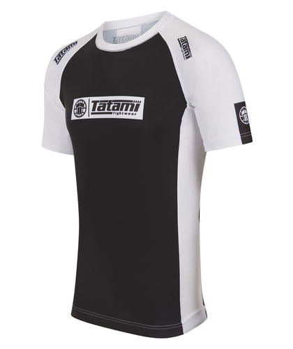 IBJJF Ranked Short Sleeve Rash Guard - White