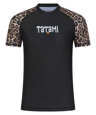 Tatami Short Sleeve Rash Guard - Leopard