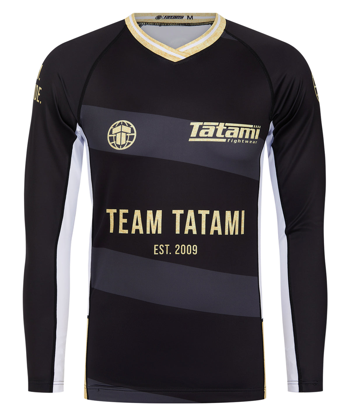 Team Tatami Long Sleeve Rash Guard - Black & Gold