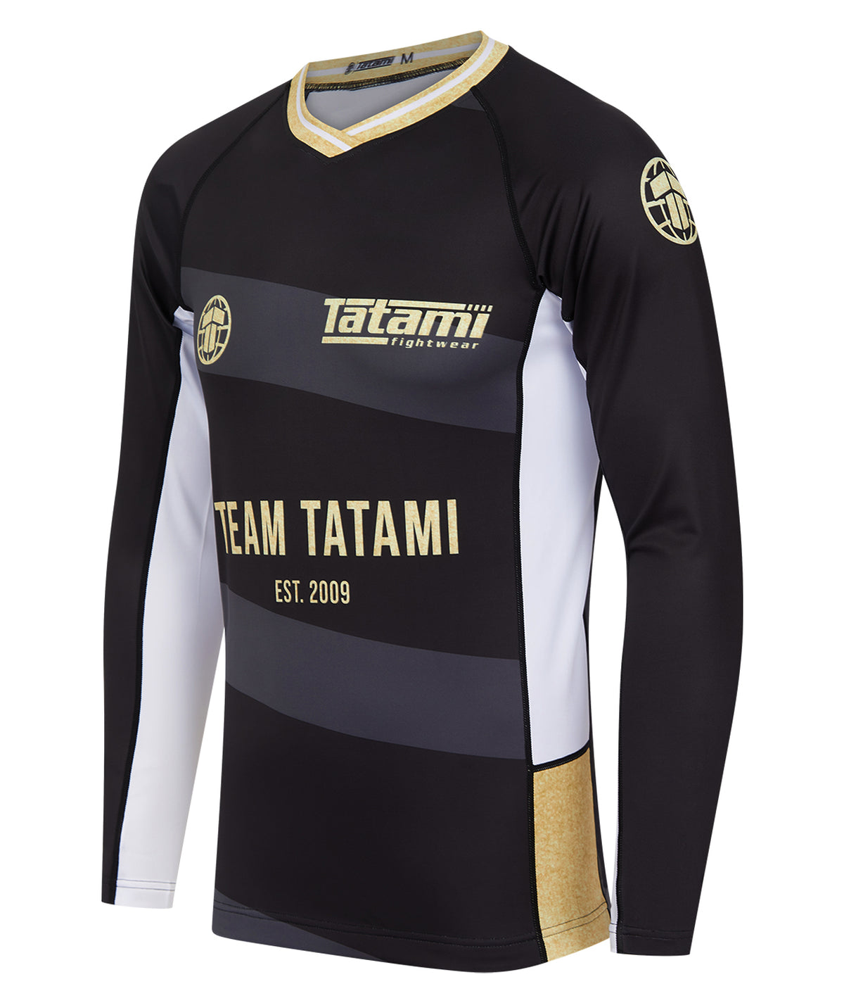 Team Tatami Long Sleeve Rash Guard - Black & Gold