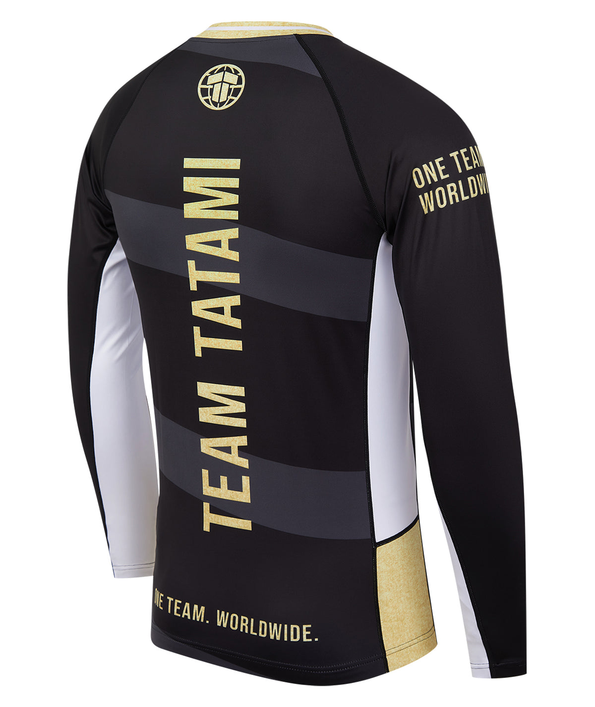 Team Tatami Long Sleeve Rash Guard - Black & Gold