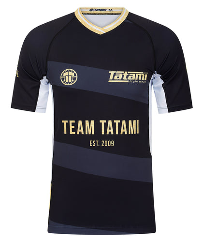 Team Tatami Short Sleeve Rash Guard - Black & Gold