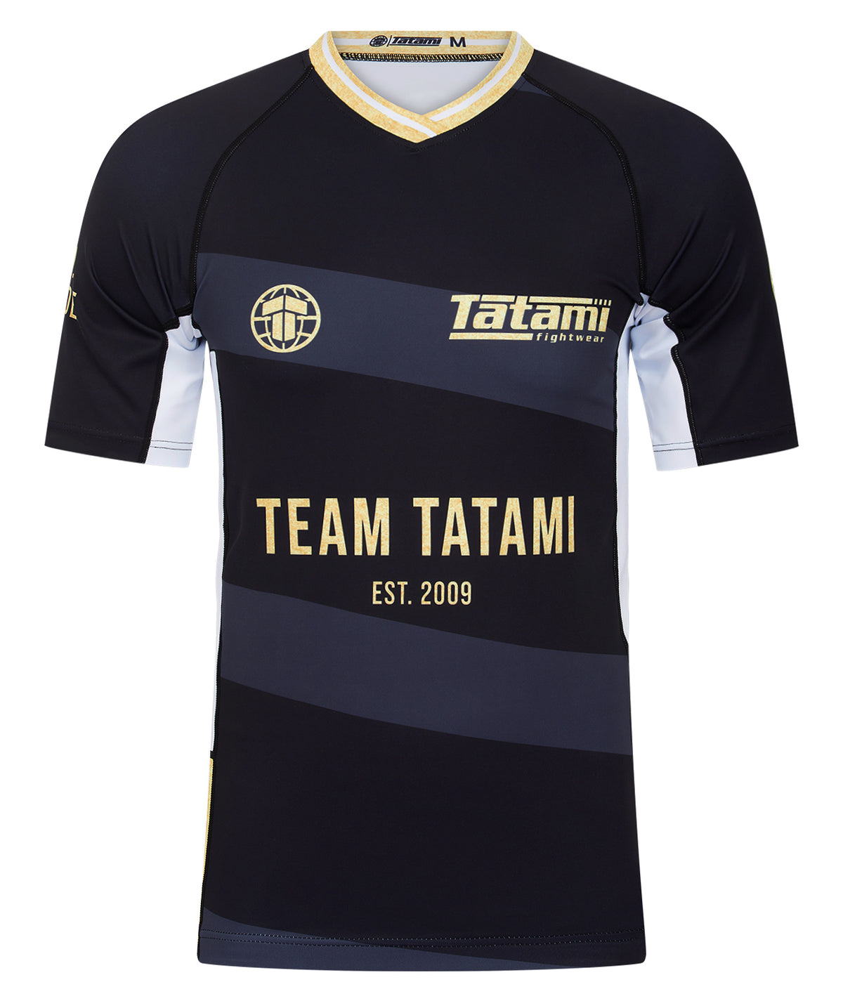 Team Tatami Short Sleeve Rash Guard - Black & Gold