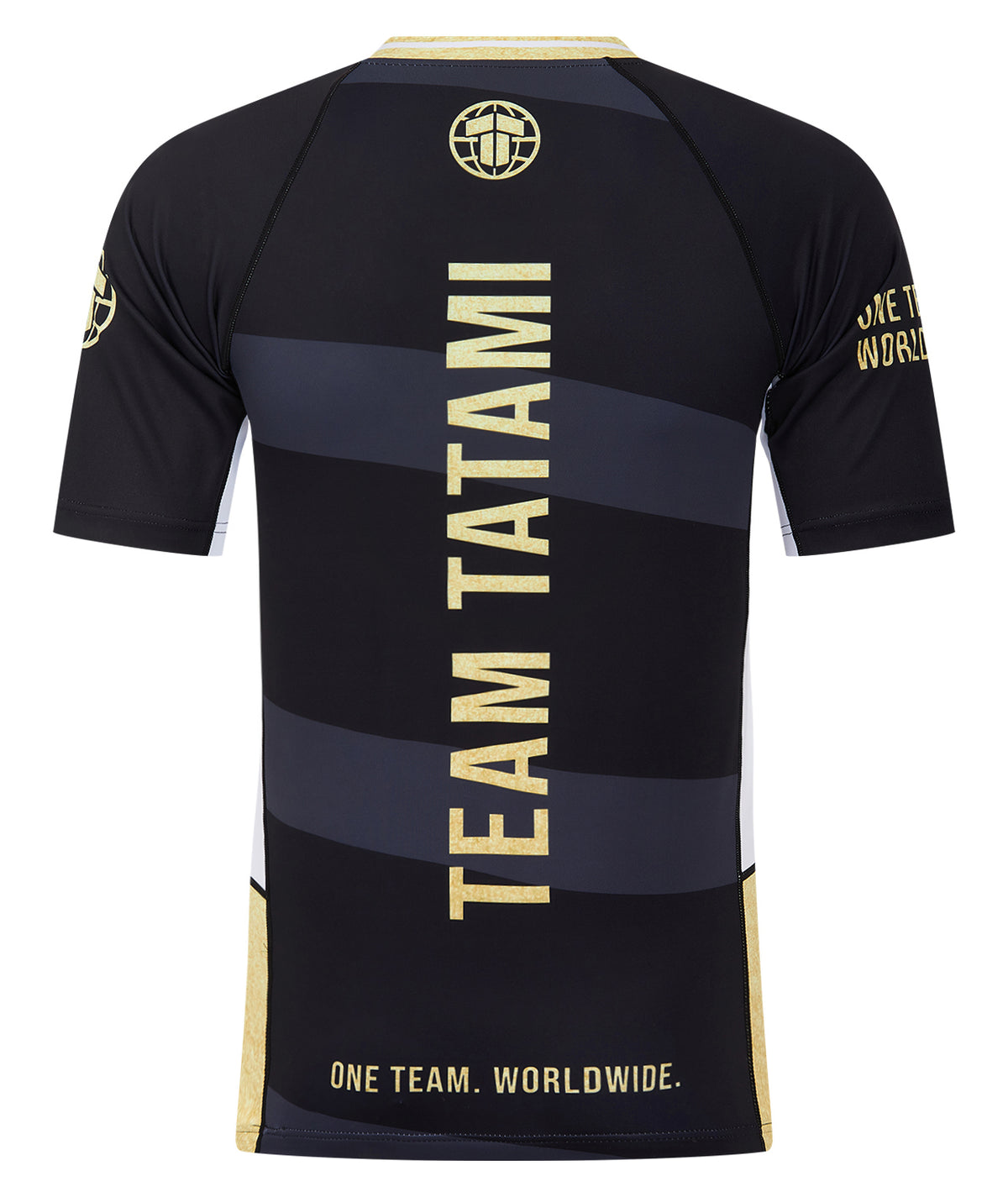 Team Tatami Short Sleeve Rash Guard - Black & Gold