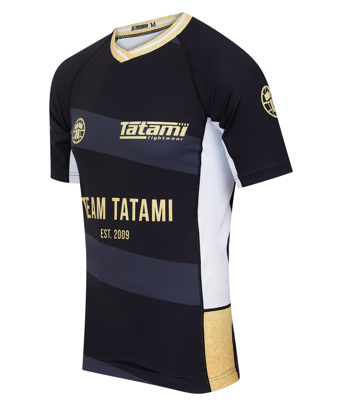 Team Tatami Short Sleeve Rash Guard - Black & Gold