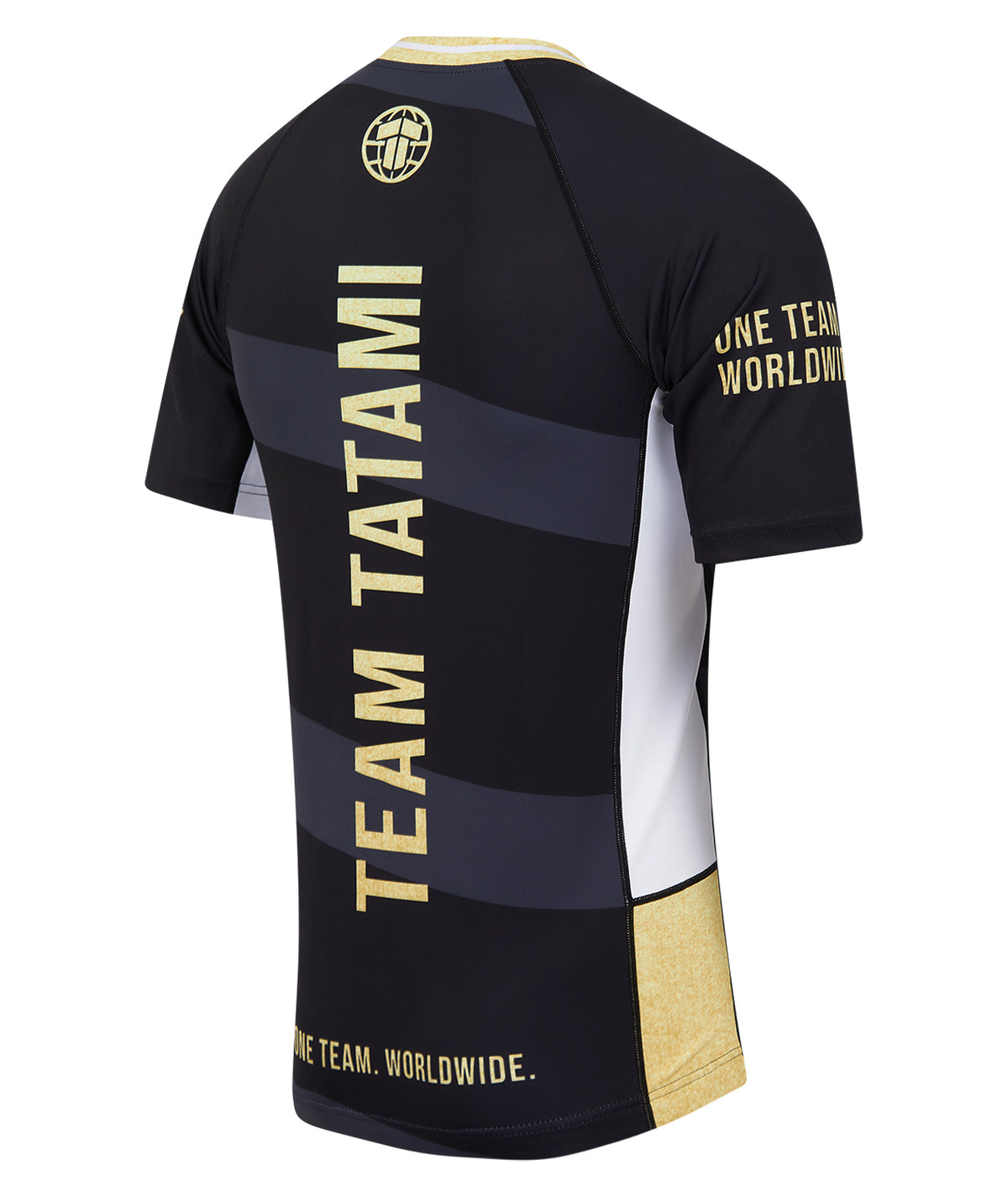 Team Tatami Short Sleeve Rash Guard - Black & Gold