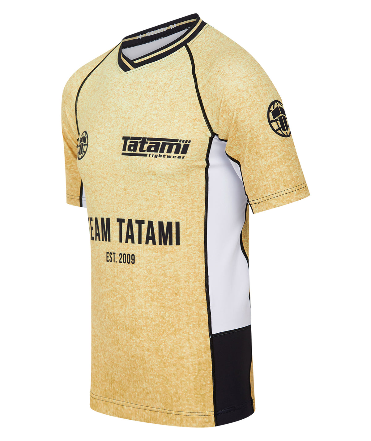Team Tatami Short Sleeve Rash Guard - Gold