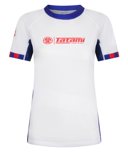 Ladies Tatami Nomad Rash Guard - White & Navy