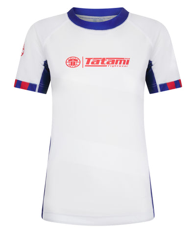 Ladies Tatami Nomad Rash Guard - White & Navy