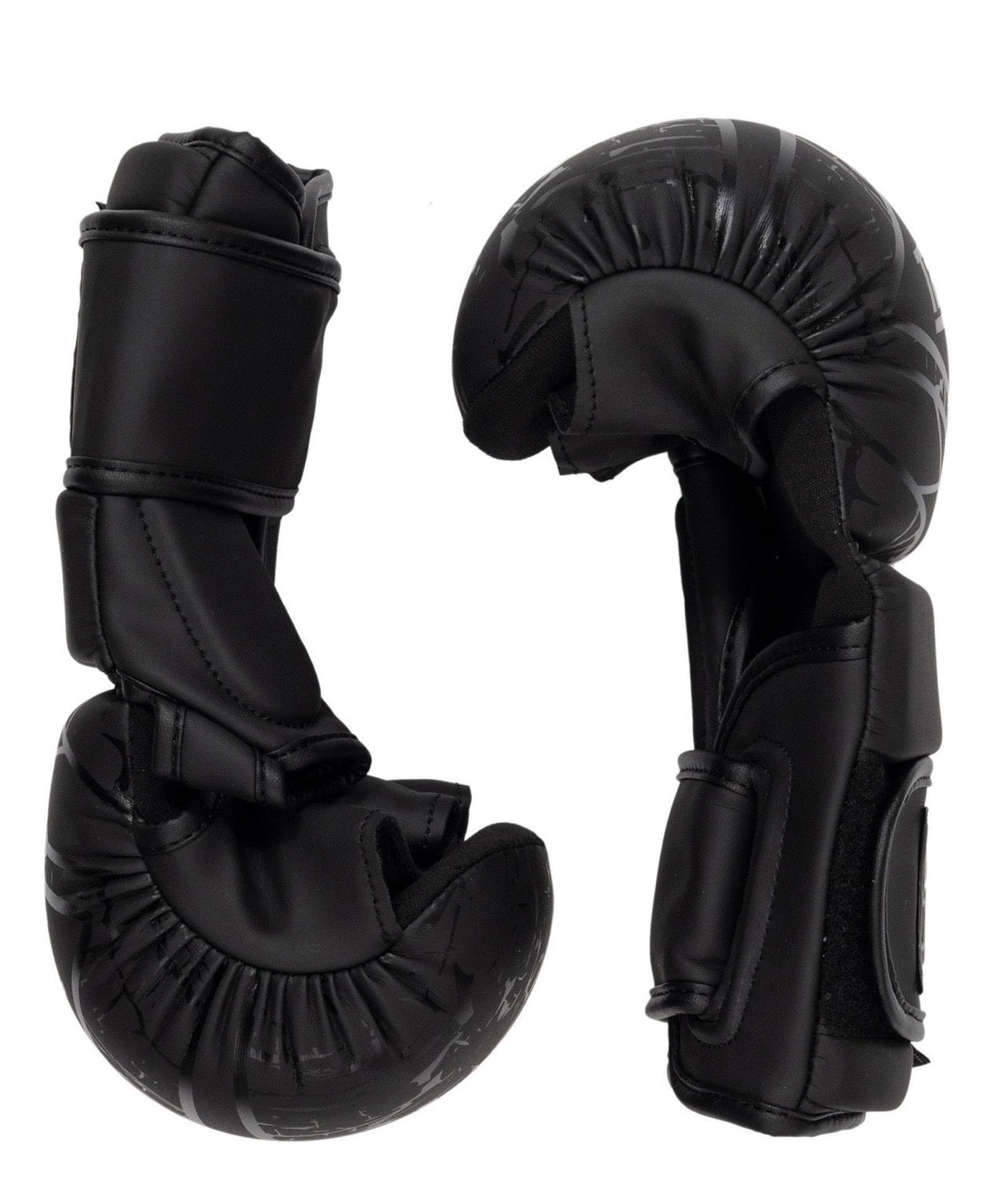 Obsidian 6oz MMA Sparring Gloves - Black