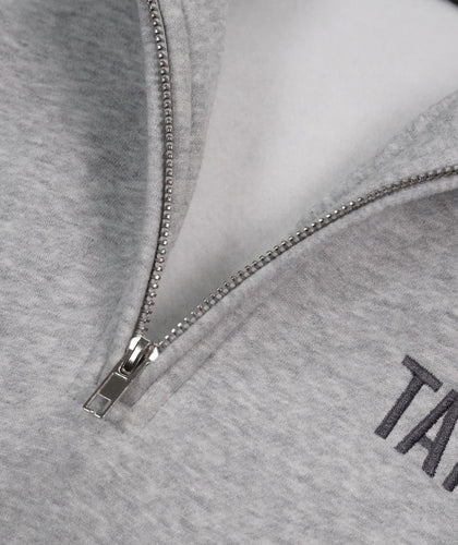 Quarter Zip Jumper - Grey Marl