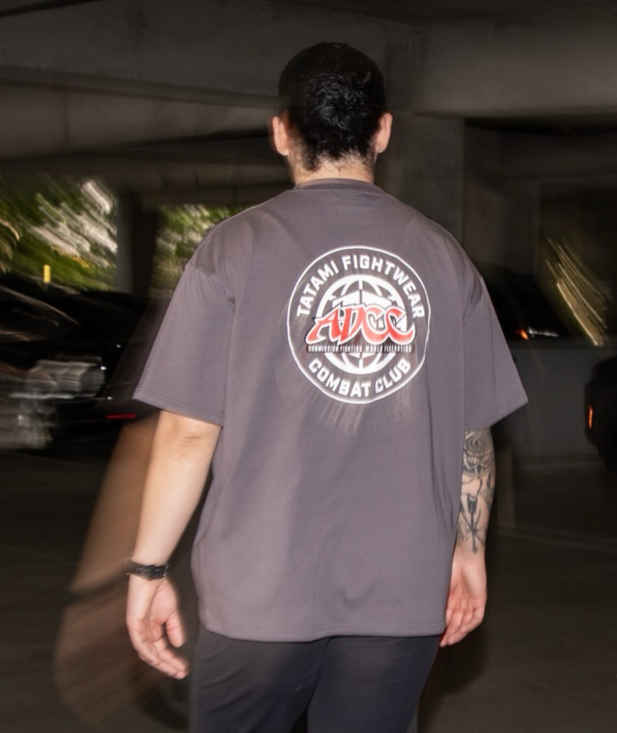 Tatami X ADCC Combat Club Oversized T-Shirt - Grey