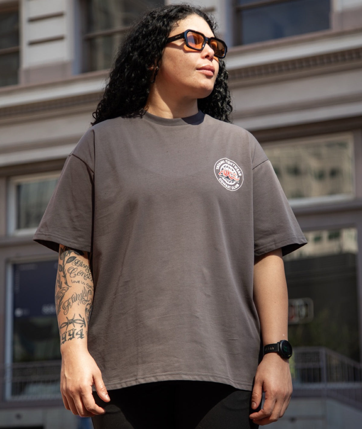 Tatami X ADCC Combat Club Oversized T-Shirt - Grey