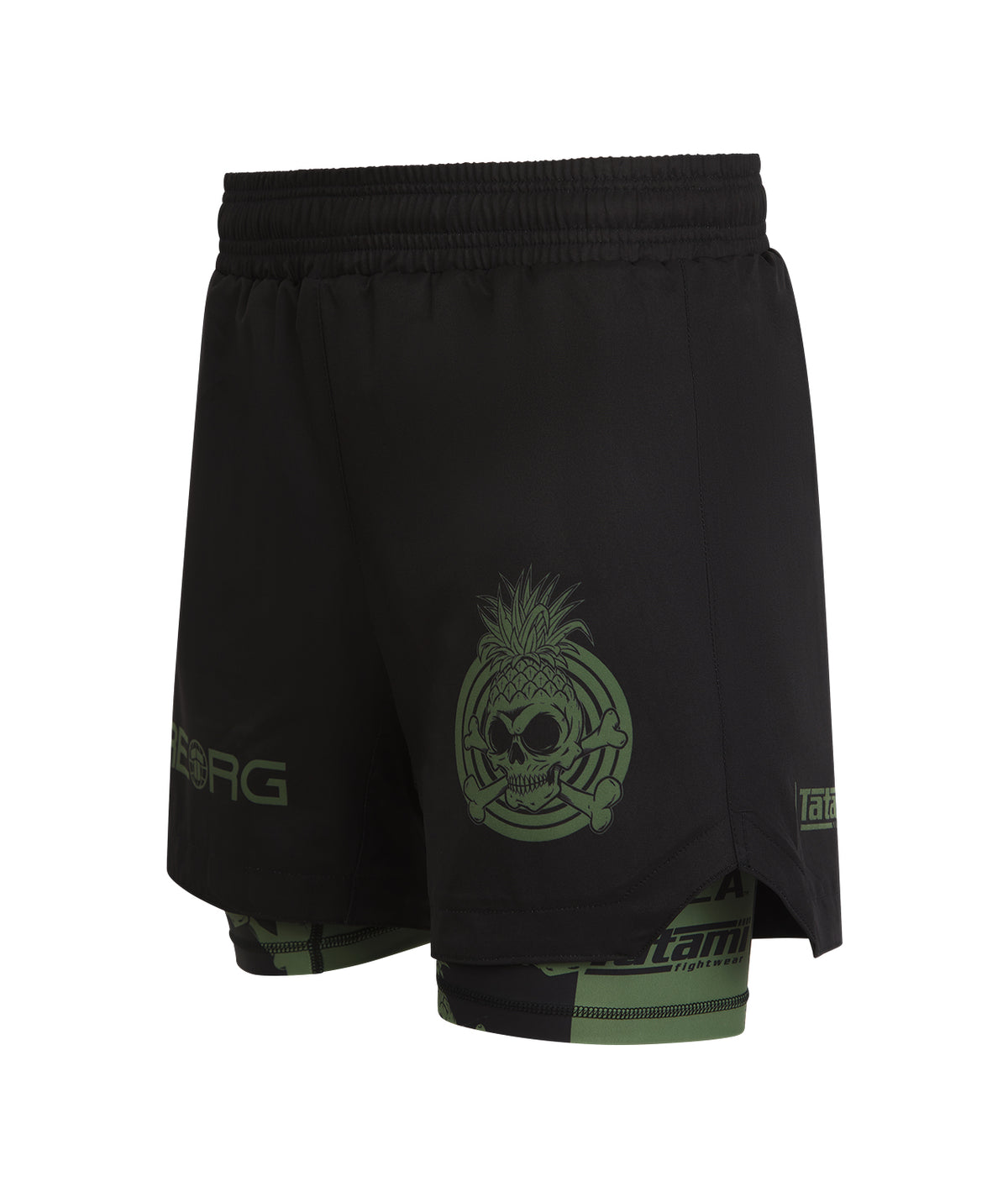 Reorg Hybrid Shorts - Khaki Striped