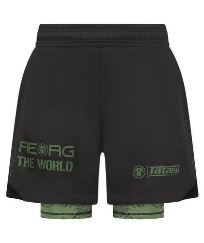 Reorg Hybrid Shorts - Black & Khaki