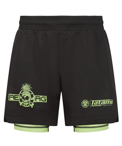 Reorg Hybrid Shorts - Black & Neon Green