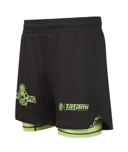 Reorg Hybrid Shorts - Black & Neon Green