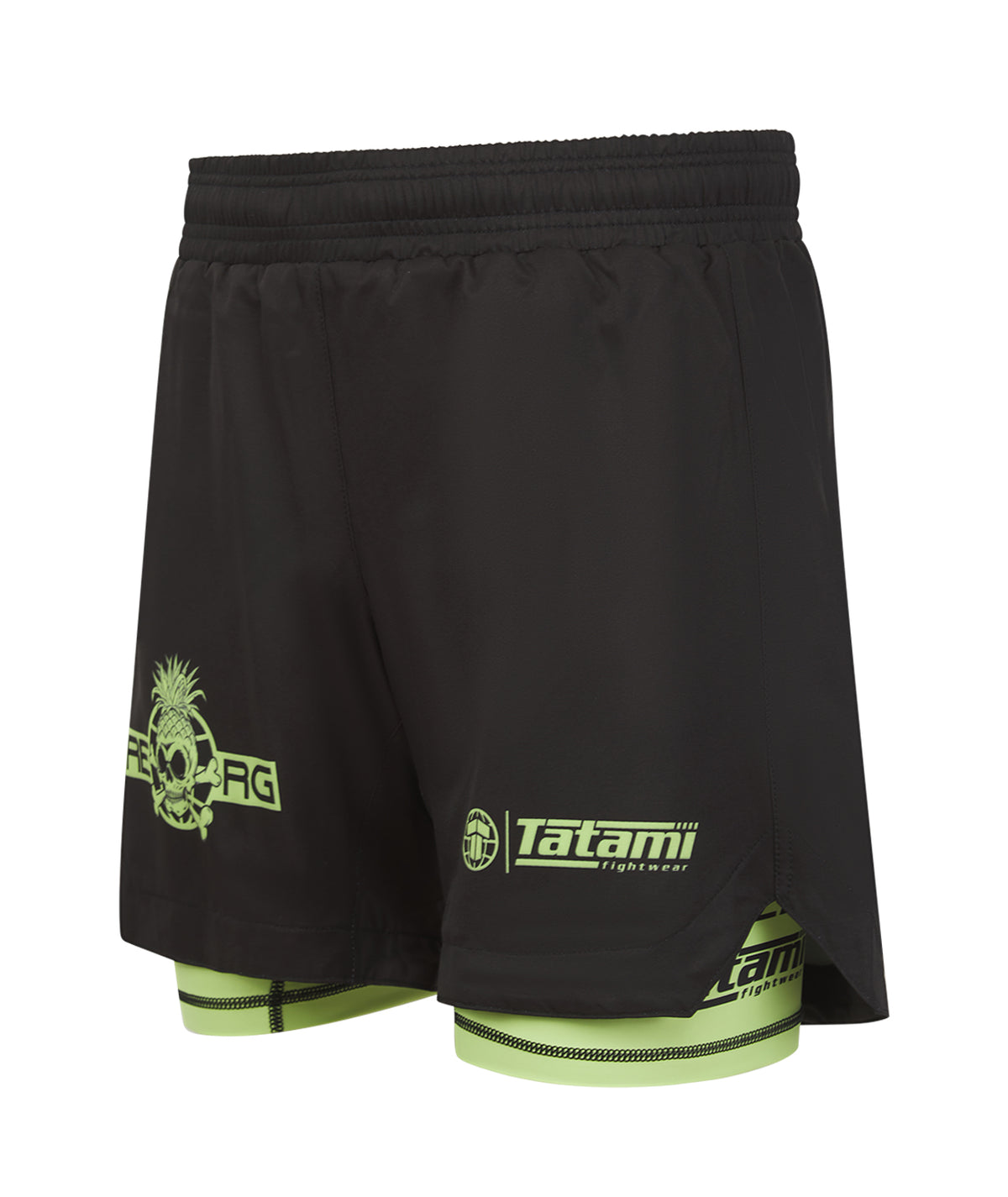 Reorg Hybrid Shorts - Black & Neon Green